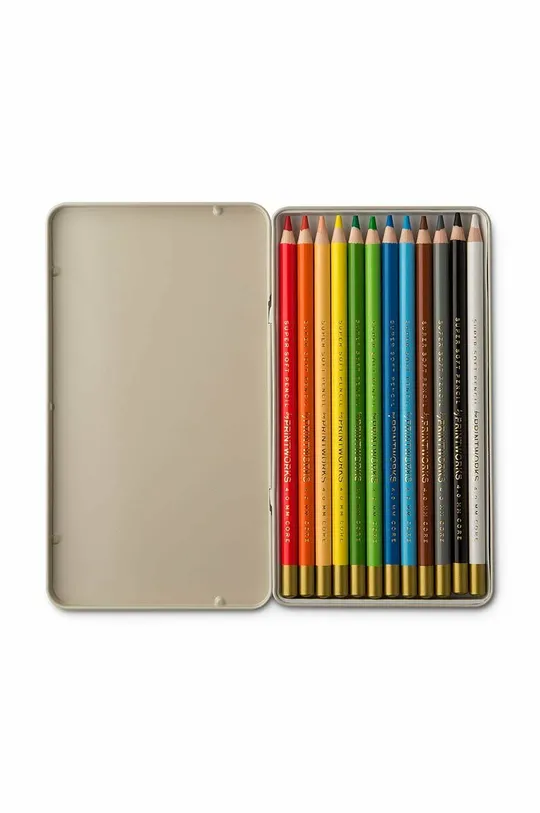 Комплект олівців у футлярі Printworks барвистий