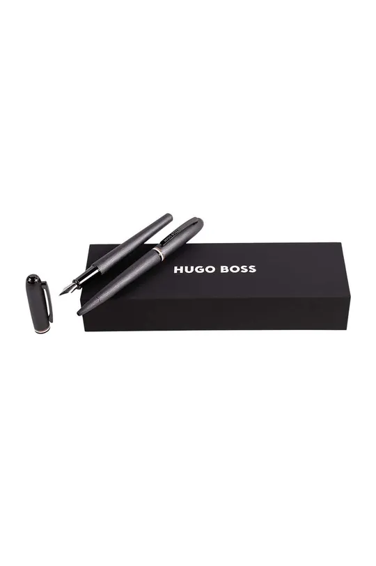 чёрный Набор: перо и шариковая ручка Hugo Boss Set Contour Iconic Unisex
