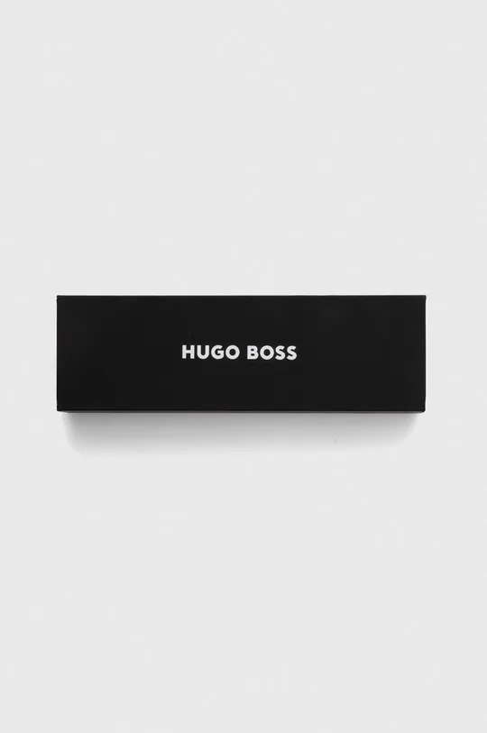 čierna Sada plniaceho a obyčajného pera Hugo Boss Set Loop Diamond
