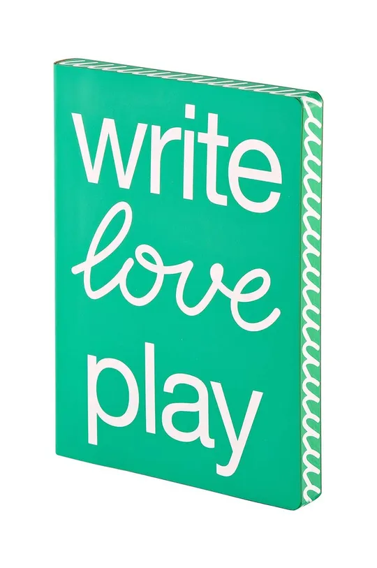 Σημειωματάριο Nuuna Write Love Play πράσινο