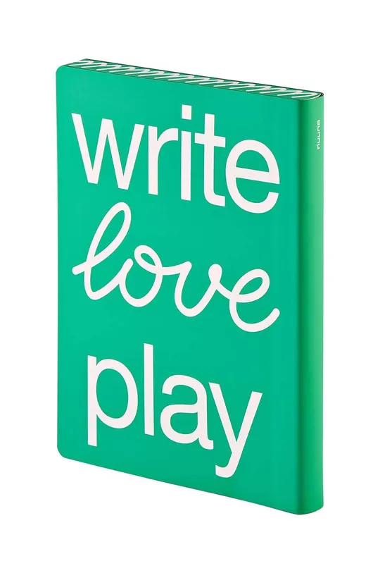 Nuuna notatnik Write Love Play Papier, Skóra z recyklingu 