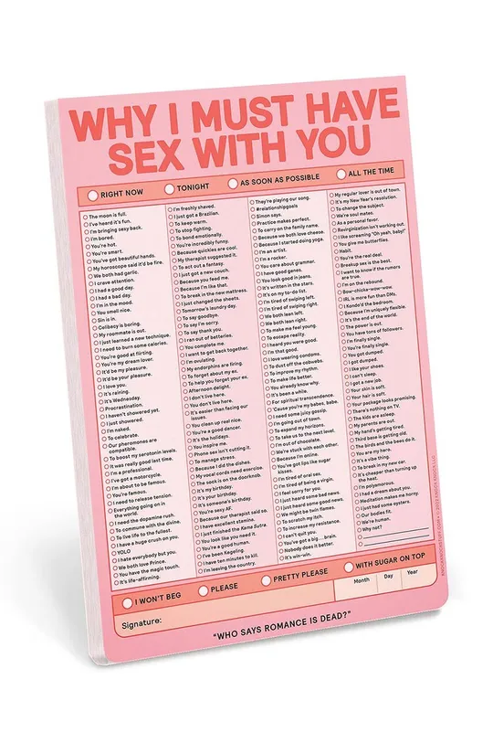 πολύχρωμο Σημειωματάριο Why I Must Have Sex With You Pad Unisex
