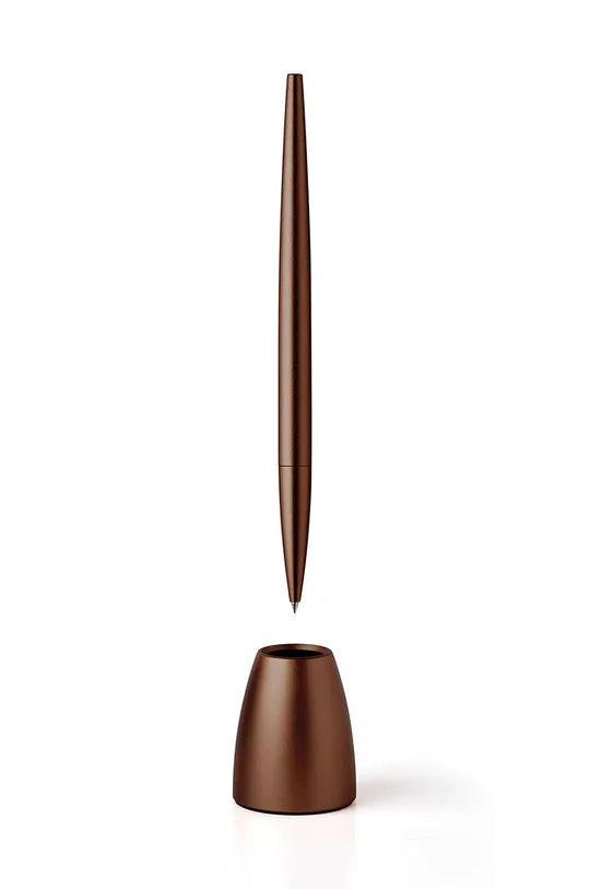 Ручка з підставкою Lexon Scribalu коричневий