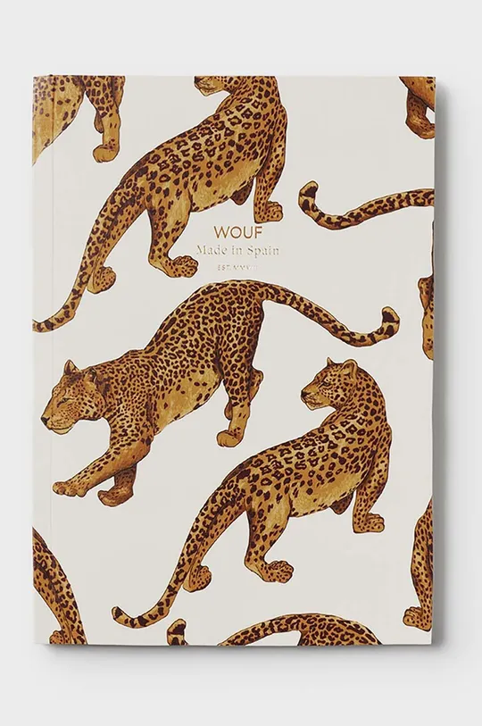 beżowy WOUF notanik The Leopard A5 Unisex