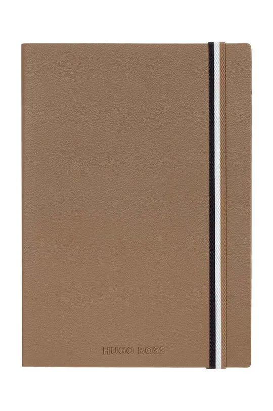 brązowy BOSS notanik Iconic A5 Unisex