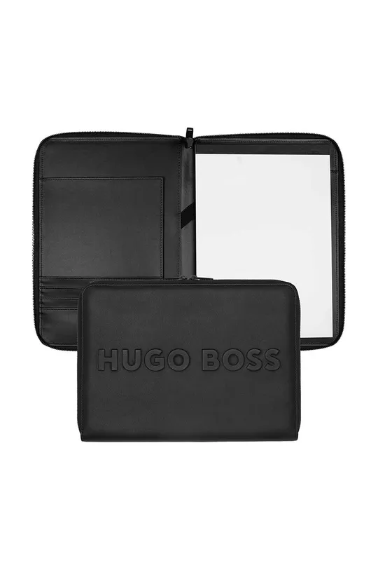 fekete BOSS kapocs Conference Folder Zip A4 Uniszex