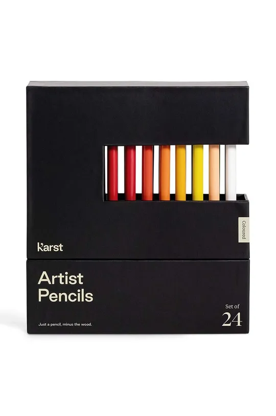 Ένα σετ κηρομπογιές σε θήκη Karst Artist-Pencils 24-pack Γραφίτης