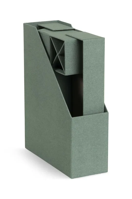 Sada stolných organizérov Bigso Box of Sweden Hugo 4-pak : Papier, Drevená doska