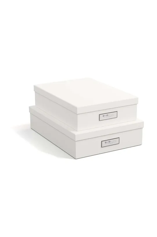 λευκό Κουτί αποθήκευσης Bigso Box of Sweden Rasmus 2-pack Unisex