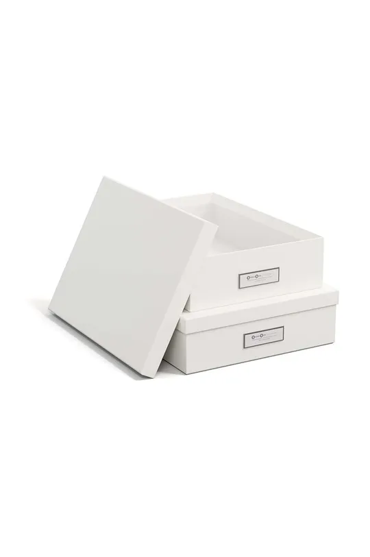 Škatla za shranjevanje Bigso Box of Sweden Rasmus 2-pack bela