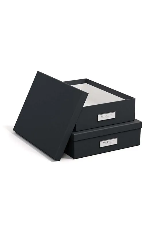 Κουτί αποθήκευσης Bigso Box of Sweden Rasmus 2-pack γκρί