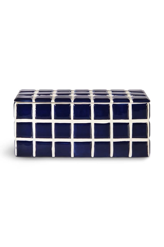 modrá &k amsterdam Dekoratívna váza Tile Blue Unisex