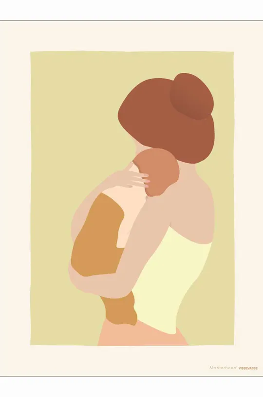 πολύχρωμο Vissevasse Αφίσα Motherhood 30x40 cm Unisex