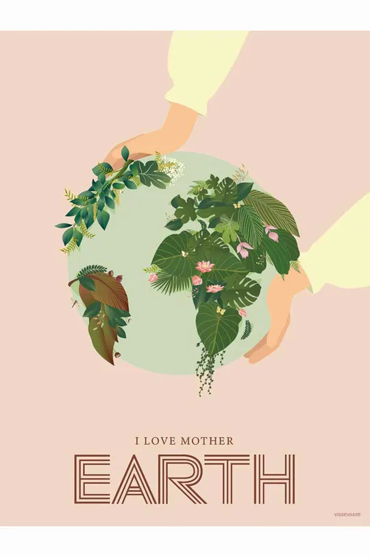 šarena Vissevasse Plakat I Love Mother Earth 50x70 cm Unisex