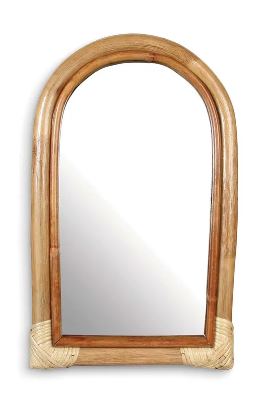 бежевый &k amsterdam Настенное зеркало Bamboo Arch Unisex