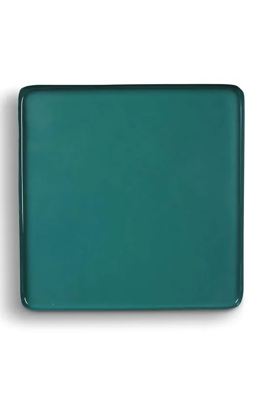 zöld &k amsterdam dekor tányér Square Green Uniszex