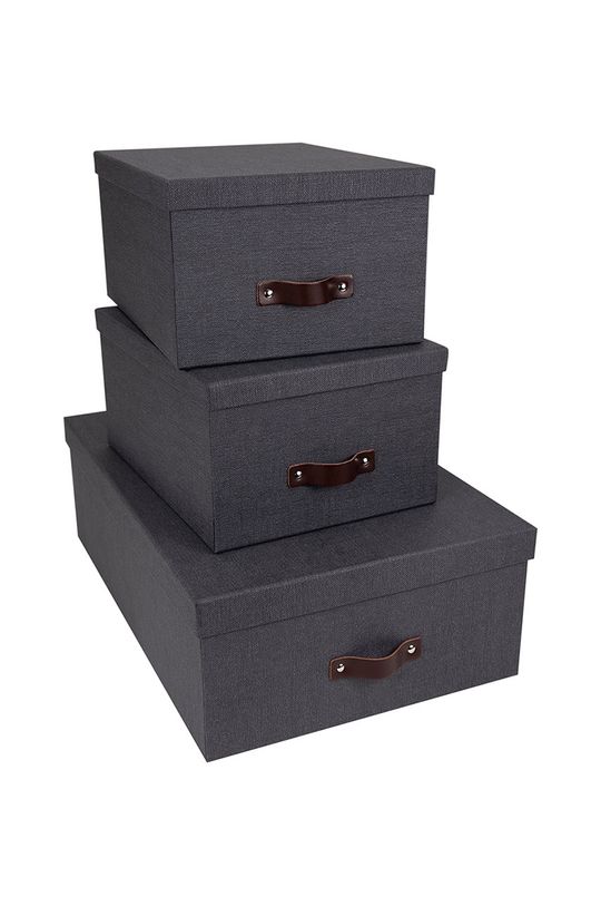 Bigso Box of Sweden set de cutii de depozitare Inge (3-pack) negru