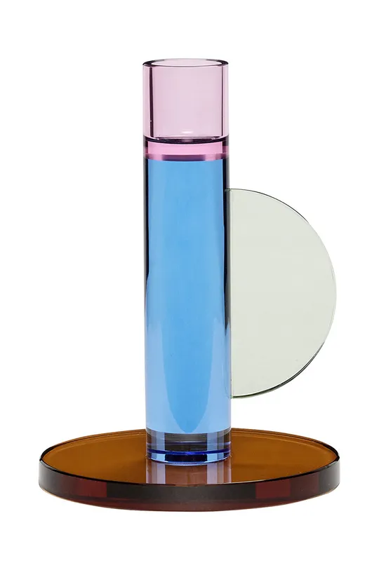 блакитний Hübsch Декоративний свічник Unisex