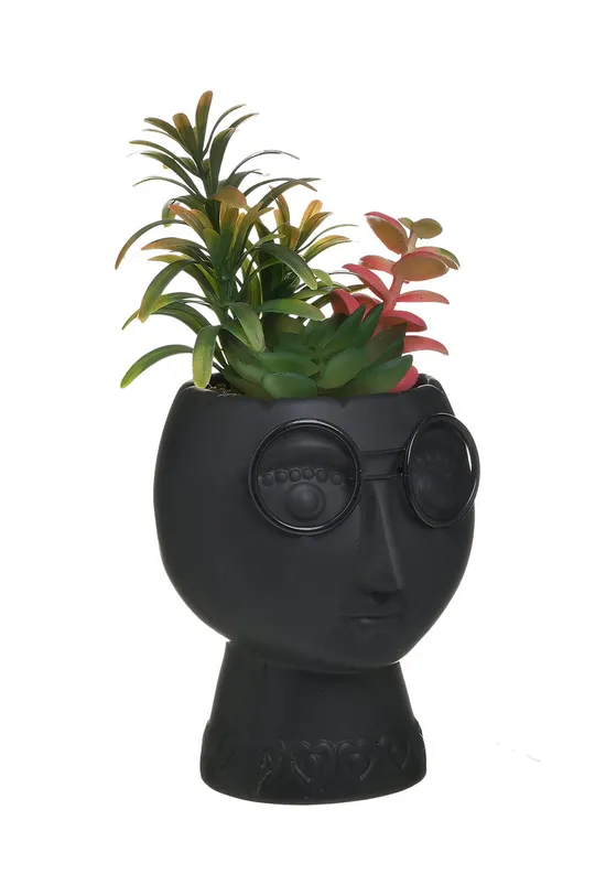čierna umelá rastlina v kvetináči Unisex