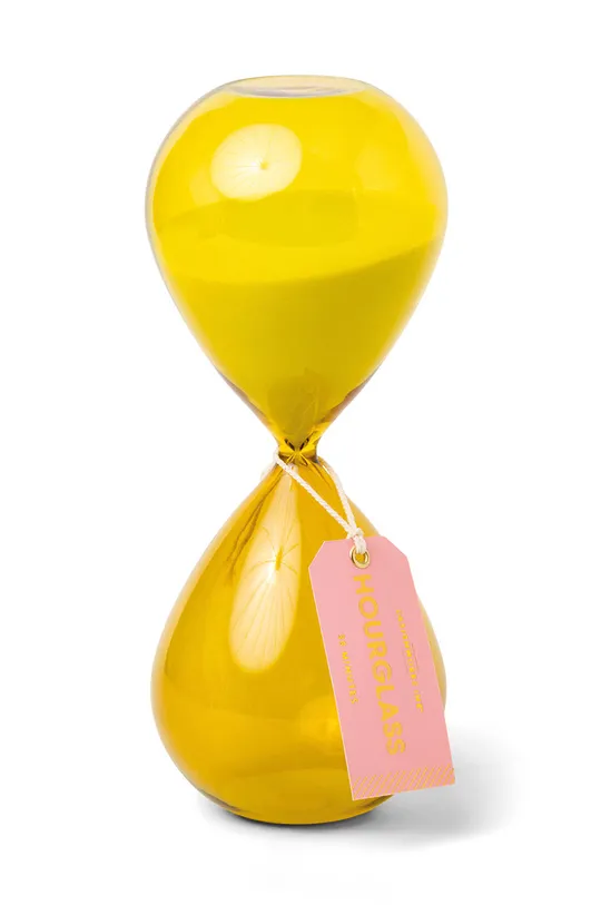 Designworks Ink Настільний пісочний годинник жовтий
