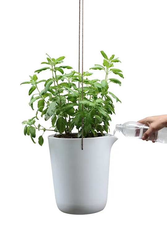 Qualy vaso con sistema di irrigazione bianco
