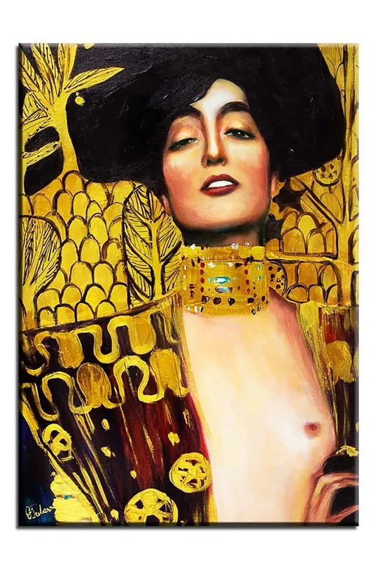 multicolor Obraz olejny Gustav Klimt  Judith I Unisex