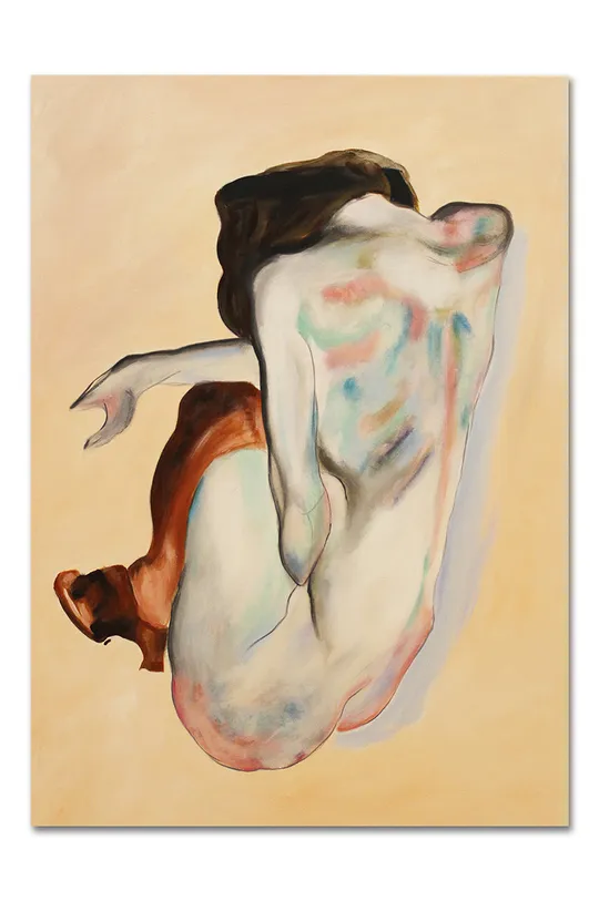 πολύχρωμο Ελαιογραφία Egon Schiele Crouching Woman Unisex