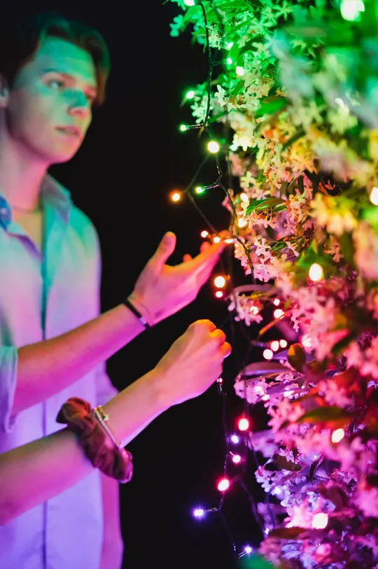 Twinkly έξυπνα φώτα χριστουγεννιάτικων δέντρων 250 LED RGB 20mb