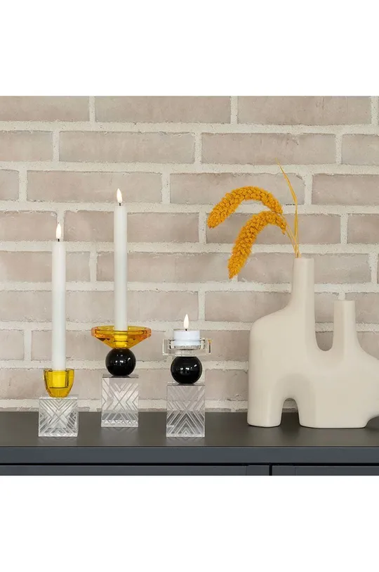 House Nordic świecznik dekoracyjny In Amber/Clear Szkło