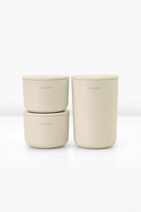 Набір контейнерів для зберігання з кришками Brabantia 3-pack бежевий