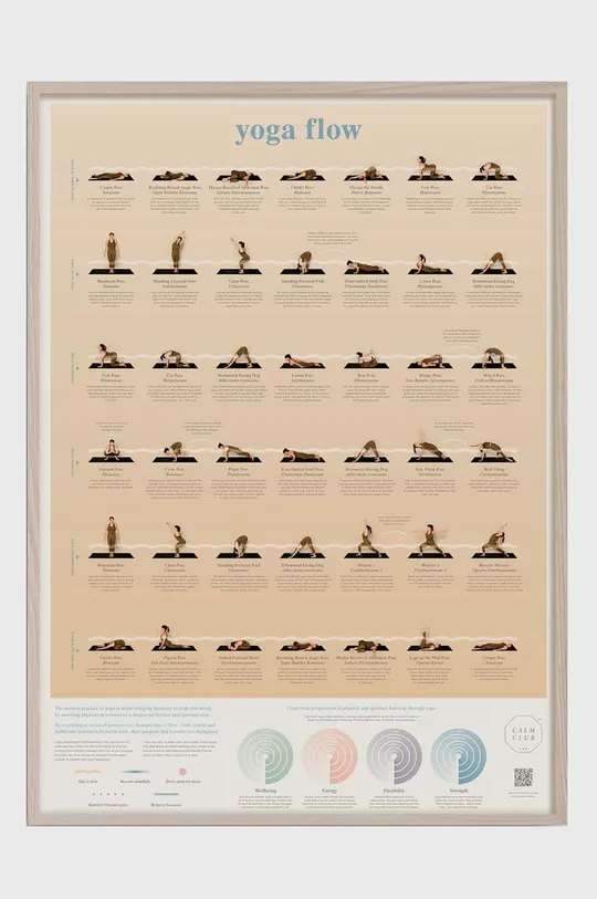 барвистий Настінний плакат Luckies of London yoga flow Unisex