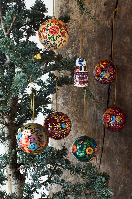 Madam Stoltz dekoracja świąteczna multicolor