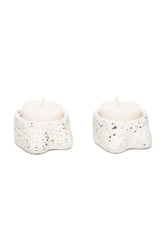 Helio Ferretti candelieri decorativi pacco da 2 bianco