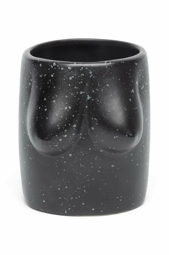 czarny Helio Ferretti wazon dekoracyjny Unisex