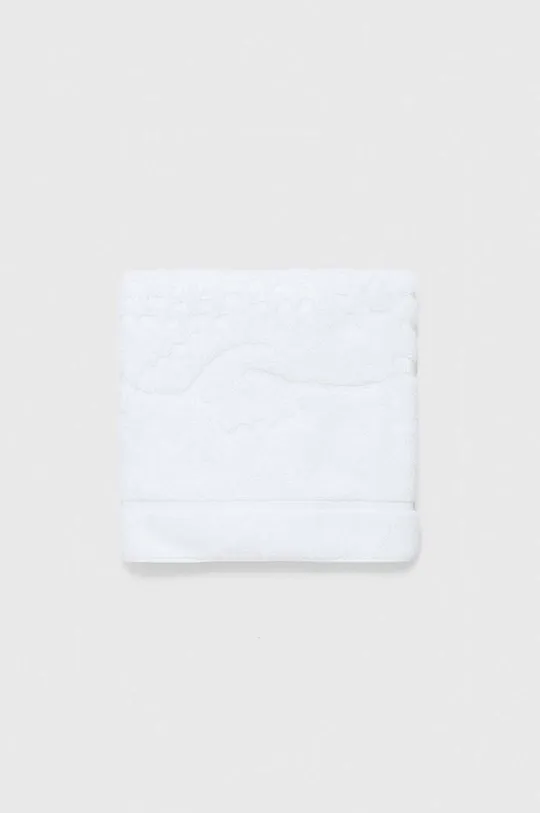 Πετσέτα δαπέδου Lacoste Blanc Bath  100% Οργανικό βαμβάκι