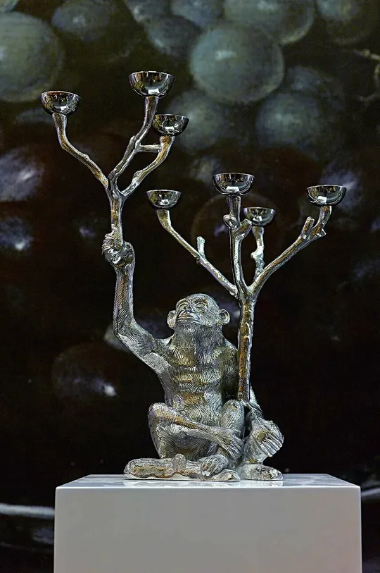Dekorativen svečnik Pols Potten siva