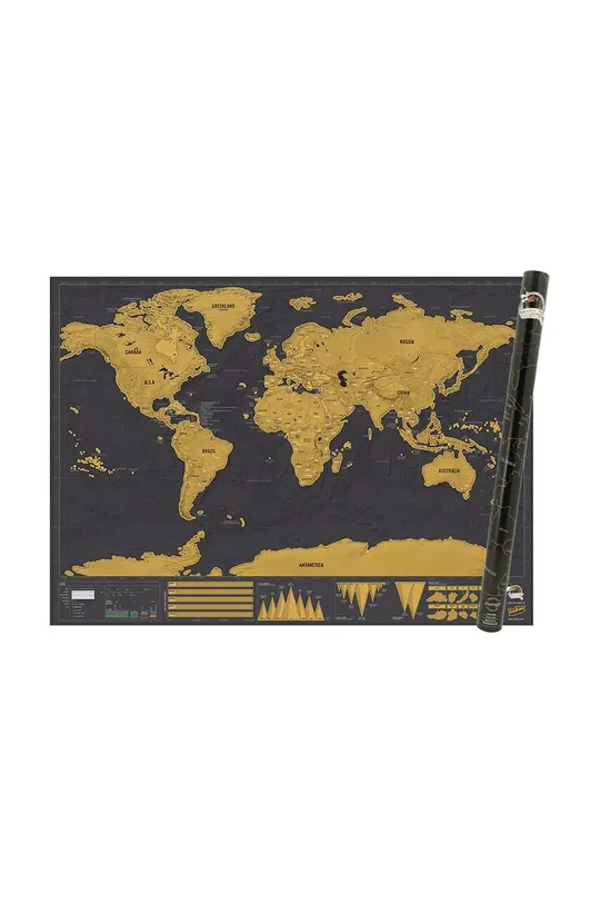 πολύχρωμο Χάρτης-ξυστό Luckies of London Scratch Map® Deluxe Unisex
