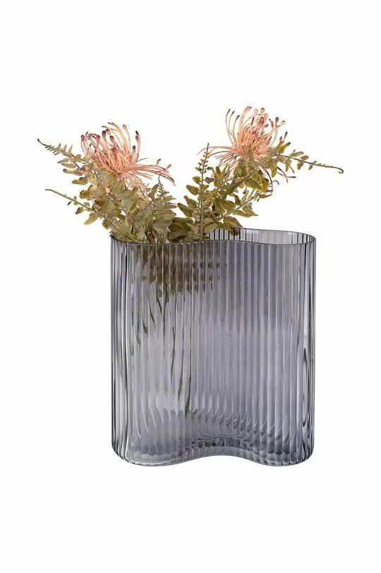 House Nordic wazon dekoracyjny In Smoked Glass Szkło