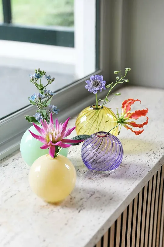 fialová Dekoratívna váza &k amsterdam Spiral Purple