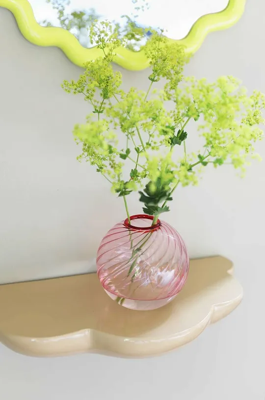 Dekoratívna váza &k amsterdam Spiral Pink ružová