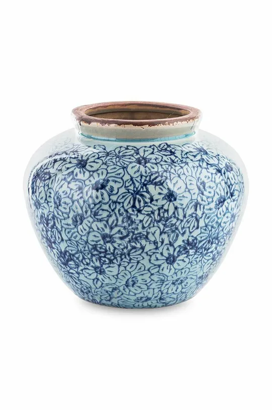kék dekor váza Uniszex