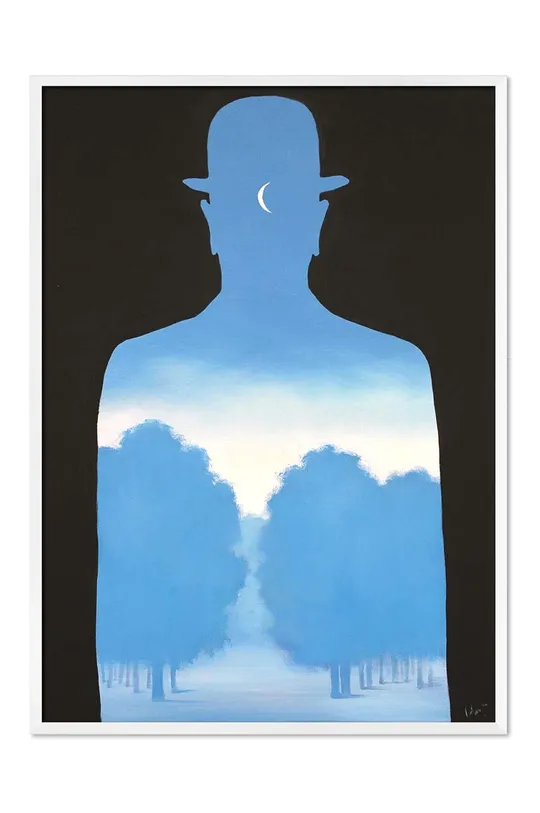 többszínű olajfesték reprodukció Rene Magritte, A freind of order Uniszex