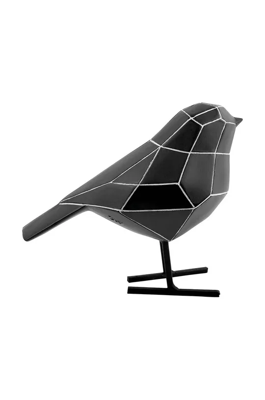 Present Time dekoracja Statue Bird czarny