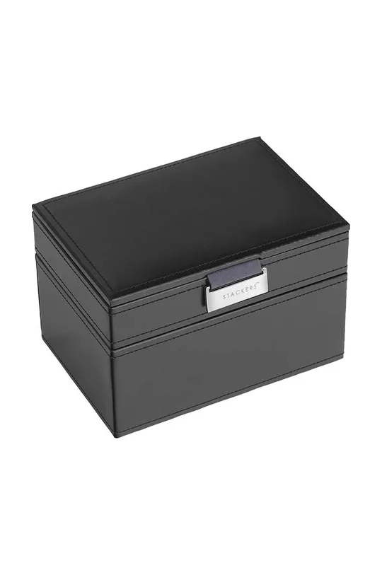 črna Škatla za manšetne gumbe in ure Stackers Unisex