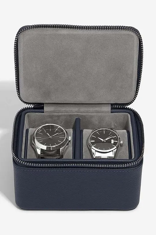 Stackers scatola per orologi da viaggio blu navy