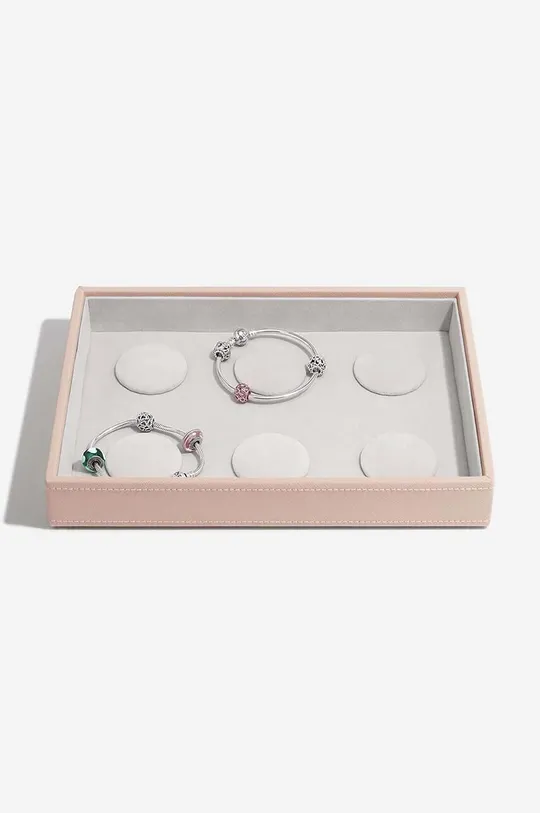 Stackers organizzatore di bracciali con charms rosa