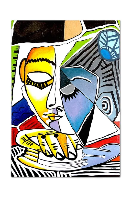 πολύχρωμο Αναπαραγωγή ζωγραφισμένη σε λάδι Pablo Picasso, Głowa czytającej kobiety 50 x 70 cm Unisex