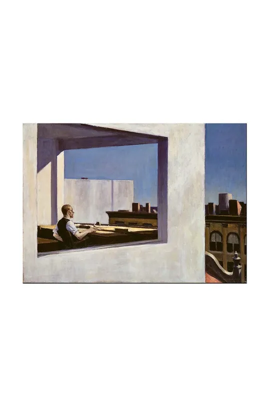 multicolor Reprodukcja Edward Hopper, Office in a Small City 50 x 70 cm Unisex