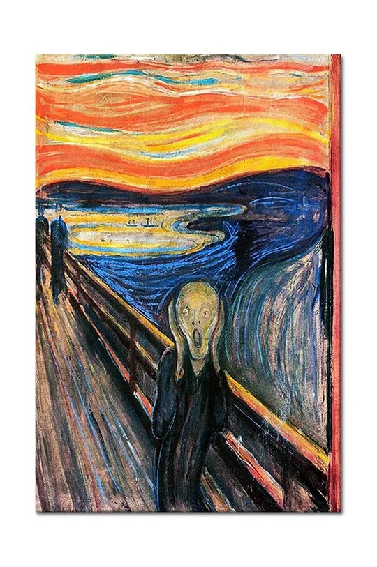 мультиколор Репродукция Edward Munch, Krzyk, 60 x 90 cm Unisex