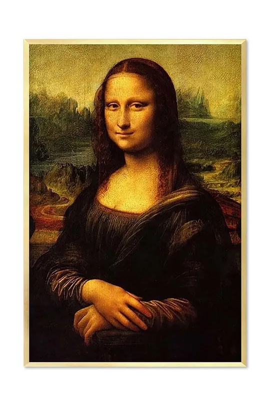 multicolor Reprodukcja Leonadro Da Vinci, Mona Lisa, 63 x 93 cm Unisex